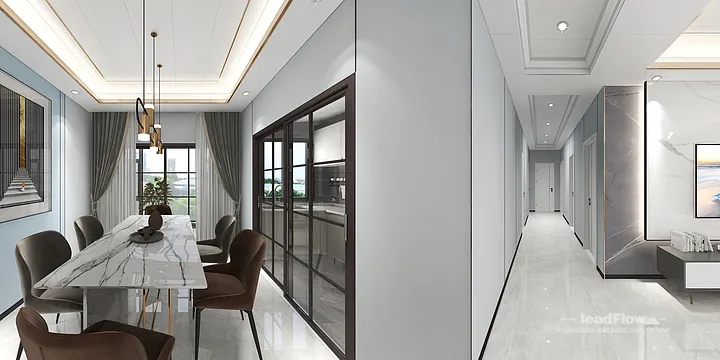 Hangzhou Apartment Featuring WPC Wall Cladding | Living-Dining Room Walls in Hangzhou, China - photo 9