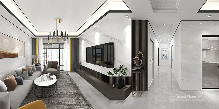 WPC Wall Panel Apartment Case Study in Hangzhou | Elegant Bedroom 2 in Hangzhou, China - photo 4
