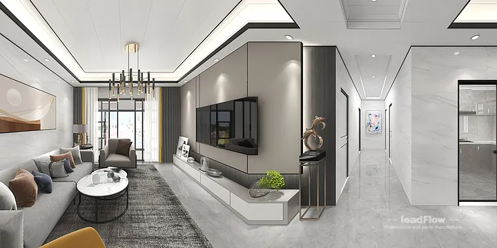 WPC Wall Panel Apartment Case Study in Hangzhou | Elegant Bedroom 2 in Hangzhou, China - photo 5