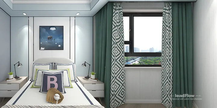 WPC Wall Panel Apartment Case Study in Hangzhou | Elegant Bedroom 2 in Hangzhou, China - photo 6