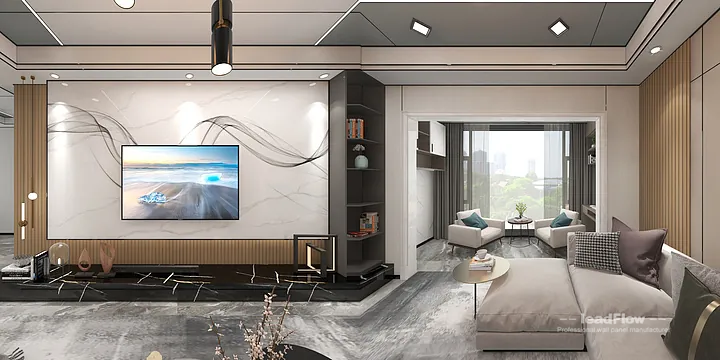 Hangzhou Apartment Wall Panel Design | WPC Wall Panel Premium Interior in Hangzhou, China - photo 15