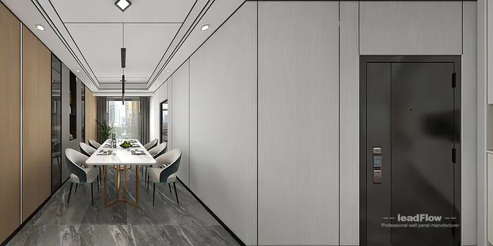 Hangzhou Apartment Wall Panel Design | WPC Wall Panel Premium Interior in Hangzhou, China - photo 17