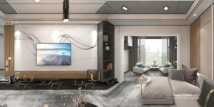 Hangzhou Apartment Wall Panel Design | WPC Wall Panel Premium Interior in Hangzhou, China - photo 18