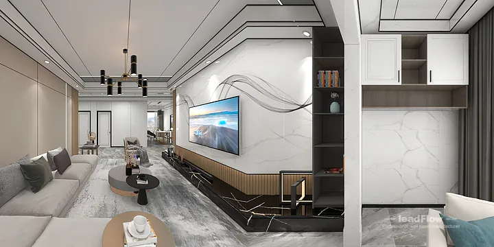 Hangzhou Apartment Wall Panel Design | WPC Wall Panel Premium Interior in Hangzhou, China - photo 27