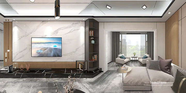 Hangzhou Apartment Wall Panel Design | WPC Wall Panel Premium Interior in Hangzhou, China - photo 8
