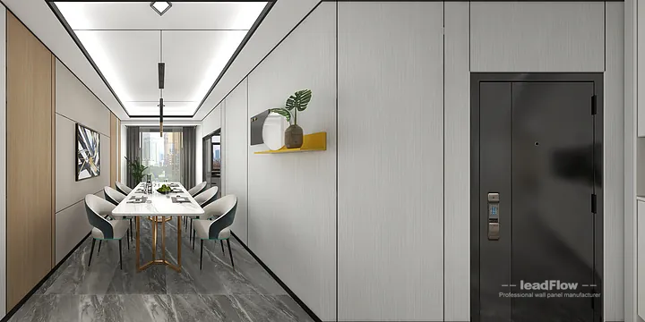 Hangzhou Apartment Wall Panel Design | WPC Wall Panel Premium Interior in Hangzhou, China - photo 9