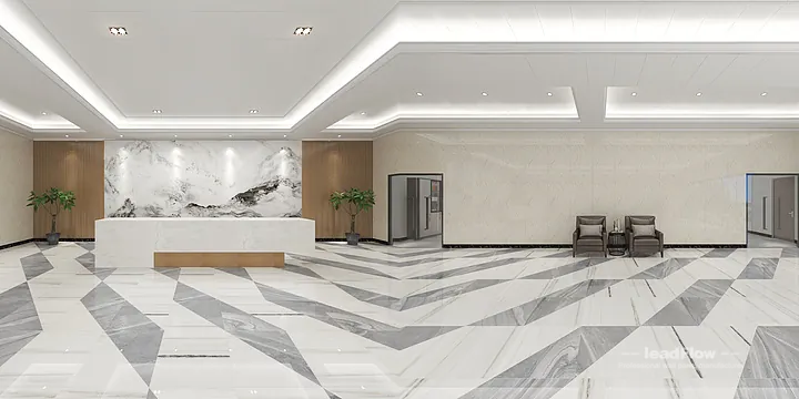 WPC Wall Cladding Transformation: Hangzhou Office with Lobby Walls in Hangzhou, China - photo 2