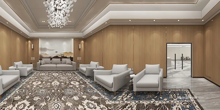 WPC Wall Cladding Transformation: Hangzhou Office with Lobby Walls in Hangzhou, China - photo 4