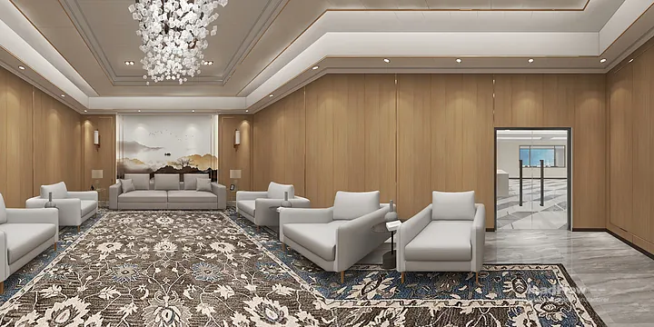 WPC Wall Cladding Transformation: Hangzhou Office with Lobby Walls in Hangzhou, China - photo 5