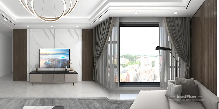 Hangzhou Apartment Interior with WPC Wall Cladding &mdash; Master Bedroom Accent in Hangzhou, China
