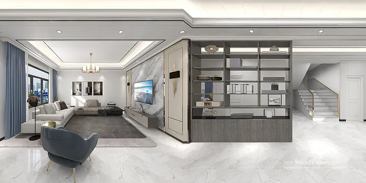 Contemporary Apartment Interior in Hangzhou using WPC Wall Panel in Hangzhou, China - photo 3