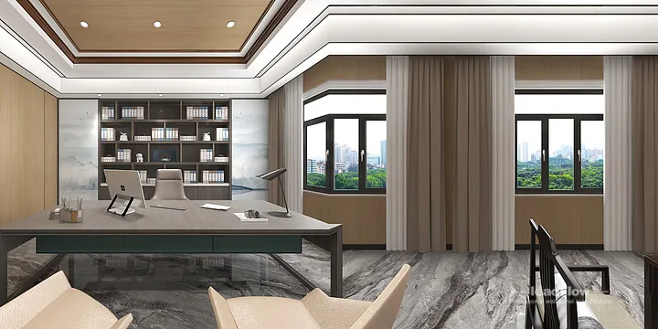 Hangzhou Office with WPC Wall Panel &mdash; lounge Feature in Hangzhou, China - photo 5