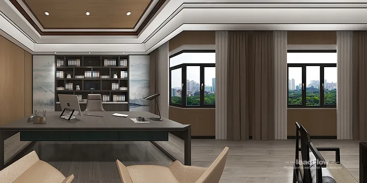 Hangzhou Office with WPC Wall Panel &mdash; lounge Feature in Hangzhou, China - photo 6