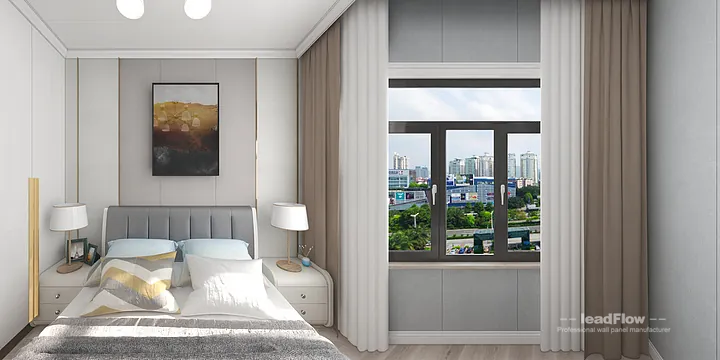 WPC Wall Panel Design for Hangzhou Apartment &mdash; Master Bedroom Focus in Hangzhou, China - photo 4