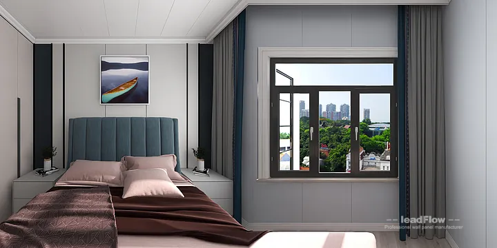 WPC Wall Panel Design for Hangzhou Apartment &mdash; Master Bedroom Focus in Hangzhou, China - photo 5