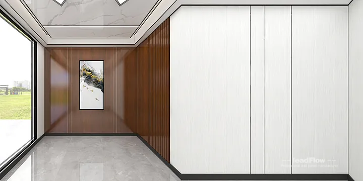 WPC Wall Panel Interior Project Case Study in Hangzhou | Contemporary Design in Hangzhou, China - photo 2