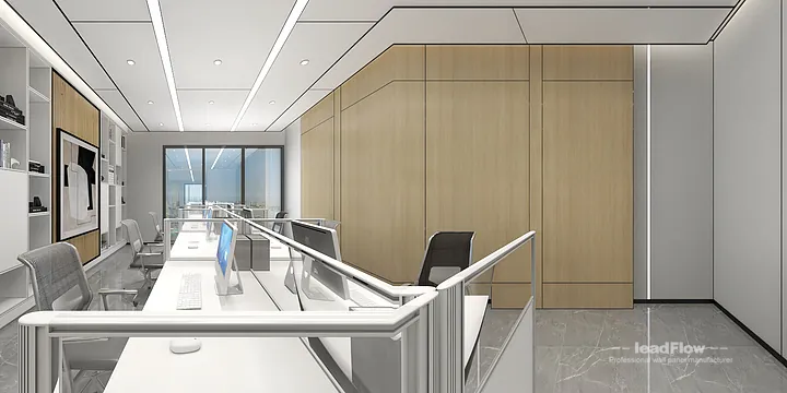 WPC Wall Cladding Installation for Hangzhou Office | Elegant in Hangzhou, China - photo 3
