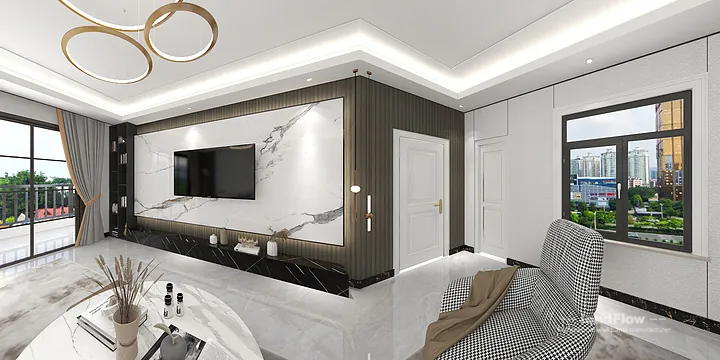 Premium Apartment Interior in Hangzhou using WPC Interior Panel in Hangzhou, China - photo 2