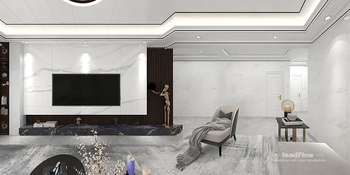 WPC Wall Panel Apartment Inspiration in Hangzhou &mdash; Contemporary Design in Hangzhou, China - photo 3