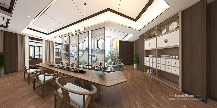WPC Wall Panel Commercial Space Inspiration in Hangzhou &mdash; Modern Design in Hangzhou, China - photo 12