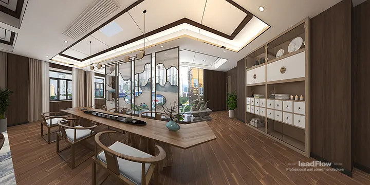 WPC Wall Panel Commercial Space Inspiration in Hangzhou &mdash; Modern Design in Hangzhou, China - photo 15