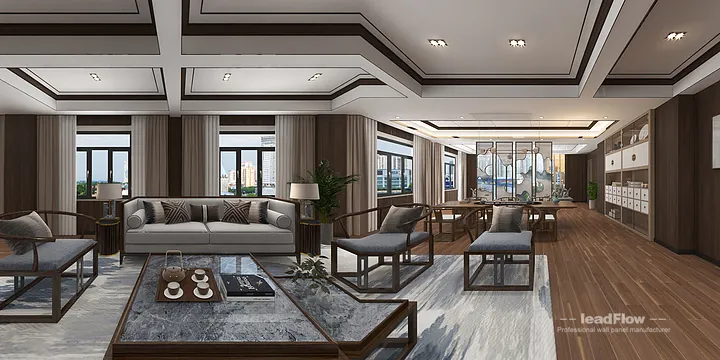 WPC Wall Panel Commercial Space Inspiration in Hangzhou &mdash; Modern Design in Hangzhou, China - photo 20