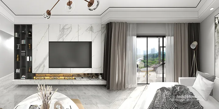 Explore WPC Wall Cladding in This Hangzhou Apartment &mdash; Modern Style in Hangzhou, China - photo 4