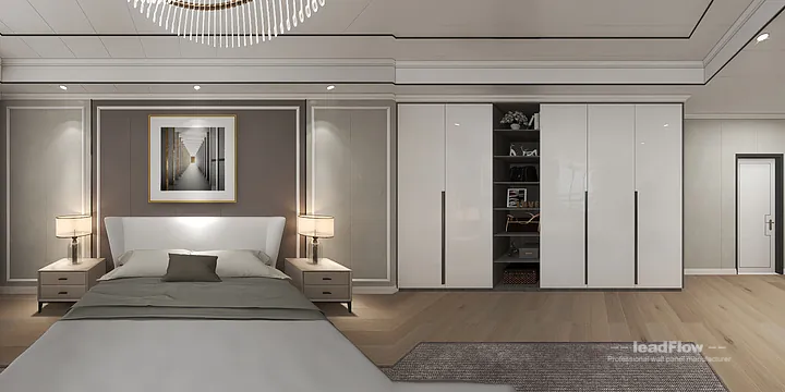 Hangzhou Villa Featuring WPC Wall Panel | Secondary Bedroom Walls in Hangzhou, China - photo 2
