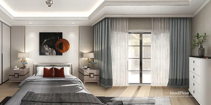 Hangzhou Villa Featuring WPC Wall Panel | Secondary Bedroom Walls in Hangzhou, China - photo 5