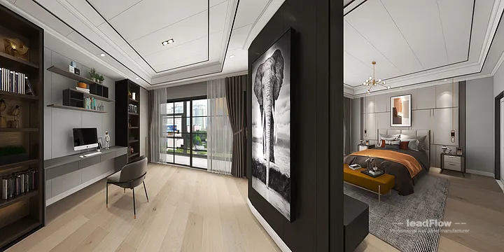 Hangzhou Villa Featuring WPC Wall Panel | Secondary Bedroom Walls in Hangzhou, China - photo 9