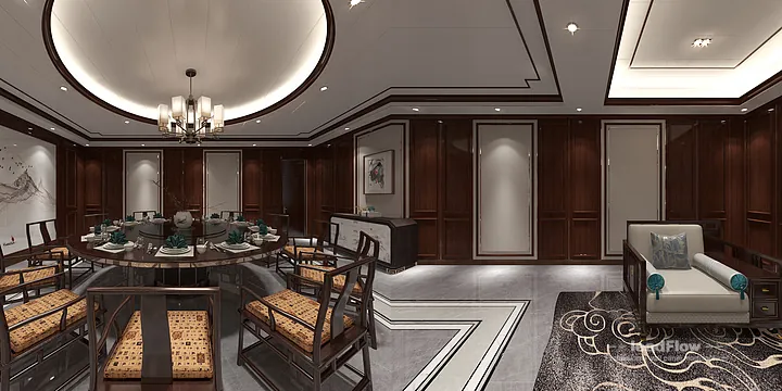 Hangzhou Commercial Space Interior with WPC Wall Panel &mdash; VIP hall Accent in Hangzhou, China - photo 2