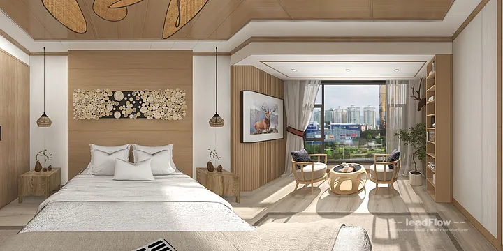 Warm Boutique Hotel in Hangzhou Featuring WPC Wall Panel in Hangzhou, China - photo 3