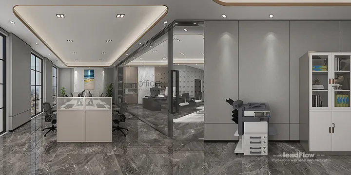 Explore WPC Wall Cladding in This Hangzhou Office &mdash; Modern Style in Hangzhou, China