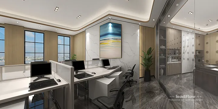 Explore WPC Wall Cladding in This Hangzhou Office &mdash; Modern Style in Hangzhou, China - photo 2