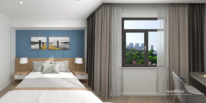 Hangzhou Hotel Renovation with WPC Cladding | north guest room Idea in Hangzhou, China - photo 1