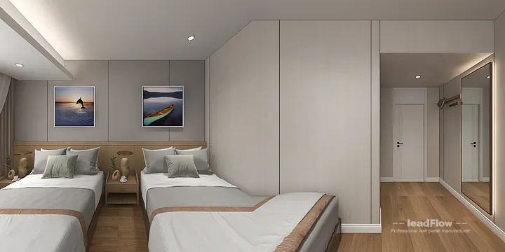 Hangzhou Hotel Renovation with WPC Cladding | north guest room Idea in Hangzhou, China - photo 4