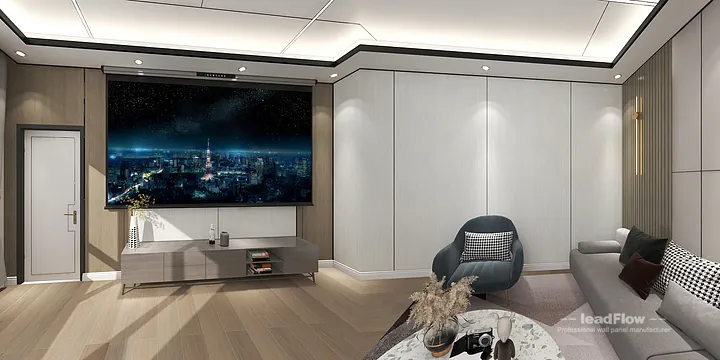 Elegant Apartment Interior in Hangzhou using WPC Wall Panel in Hangzhou, China - photo 4