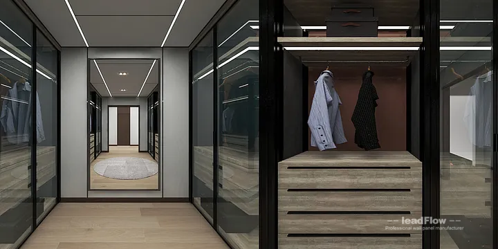 Hangzhou Apartment with WPC Cladding &mdash; Master Bedroom Feature in Hangzhou, China - photo 3