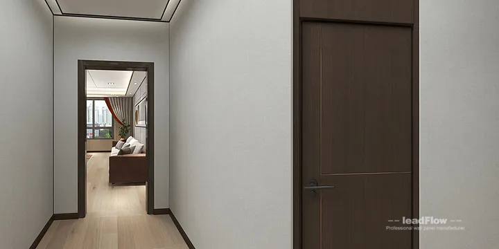 Hangzhou Apartment with WPC Cladding &mdash; Master Bedroom Feature in Hangzhou, China - photo 4