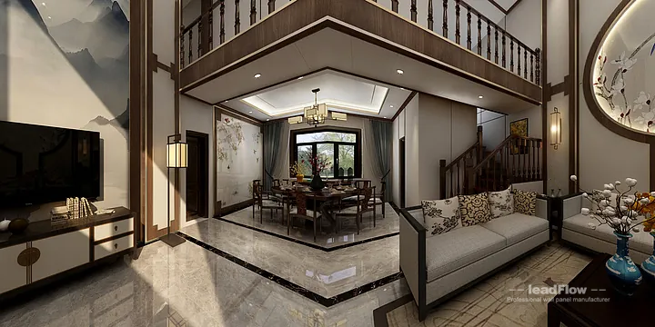Hangzhou Apartment Wall Panel Design | WPC Wall Cladding Warm Interior in Hangzhou, China
