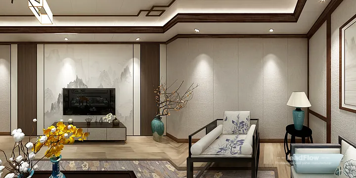WPC Wall Cladding Design for Hangzhou Interior Project &mdash; Contemporary Focus in Hangzhou, China