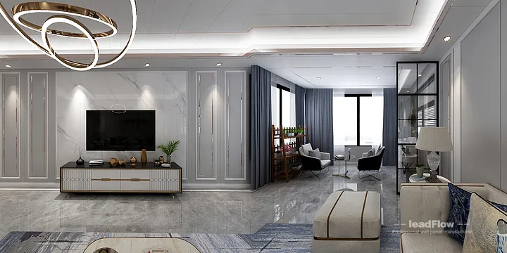 WPC Interior Panel Project: Hangzhou Apartment with guest bedroom in Hangzhou, China