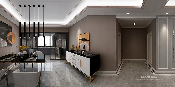 WPC Interior Panel Project: Hangzhou Apartment with guest bedroom in Hangzhou, China - photo 2