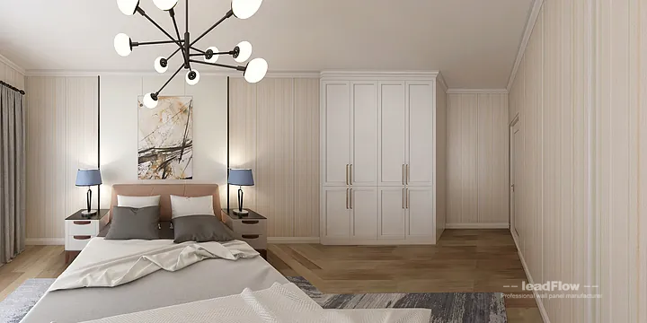 WPC Interior Panel Project: Hangzhou Apartment with guest bedroom in Hangzhou, China - photo 5