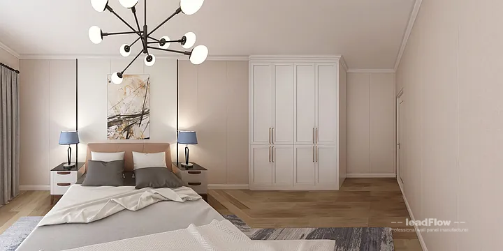 WPC Interior Panel Project: Hangzhou Apartment with guest bedroom in Hangzhou, China - photo 6