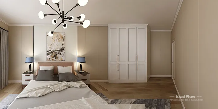 WPC Interior Panel Project: Hangzhou Apartment with guest bedroom in Hangzhou, China - photo 7
