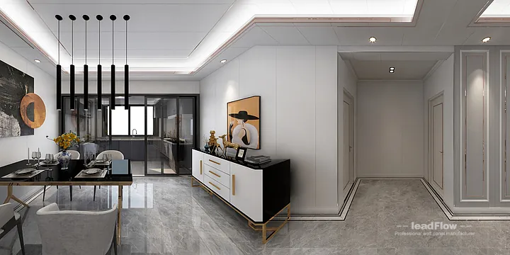 WPC Interior Panel Project: Hangzhou Apartment with guest bedroom in Hangzhou, China - photo 8