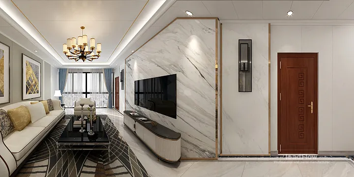 Premium WPC Interior Panel for Hangzhou Apartment &mdash; Light Luxury Finish in Hangzhou, China - photo 6