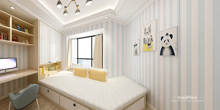 WPC Wall Panel Transformation: Hangzhou Apartment with Secondary Bedroom Walls in Hangzhou, China - photo 2