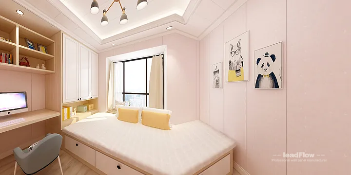 WPC Wall Panel Transformation: Hangzhou Apartment with Secondary Bedroom Walls in Hangzhou, China - photo 7